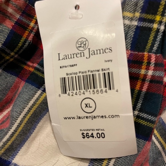 Lauren James Plaid Skirt - Picture 2 of 2